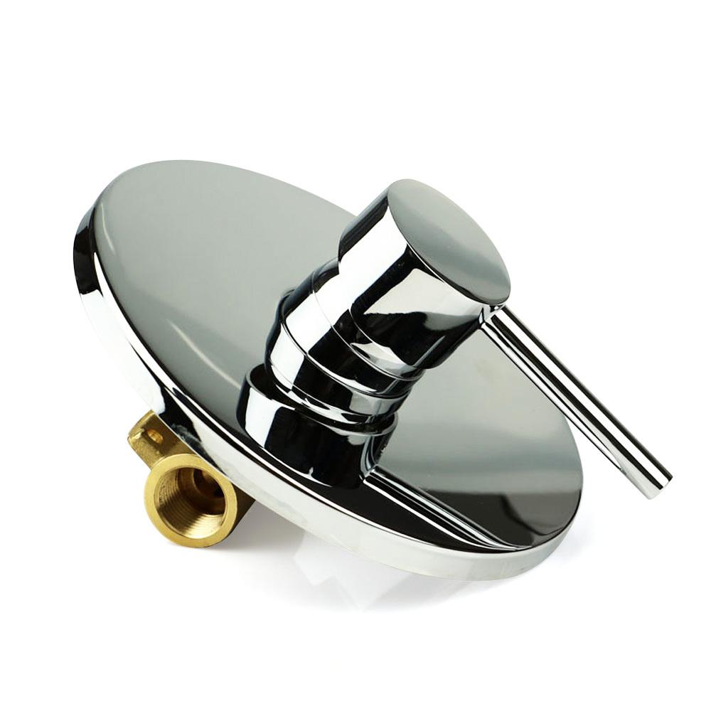 

Смеситель для горячей и холодной воды, кран для душа, регулирующий клапан, однорычажный, латунный, настенный, для ванной комнаты, регулирующий смесительный клапан светло-серый