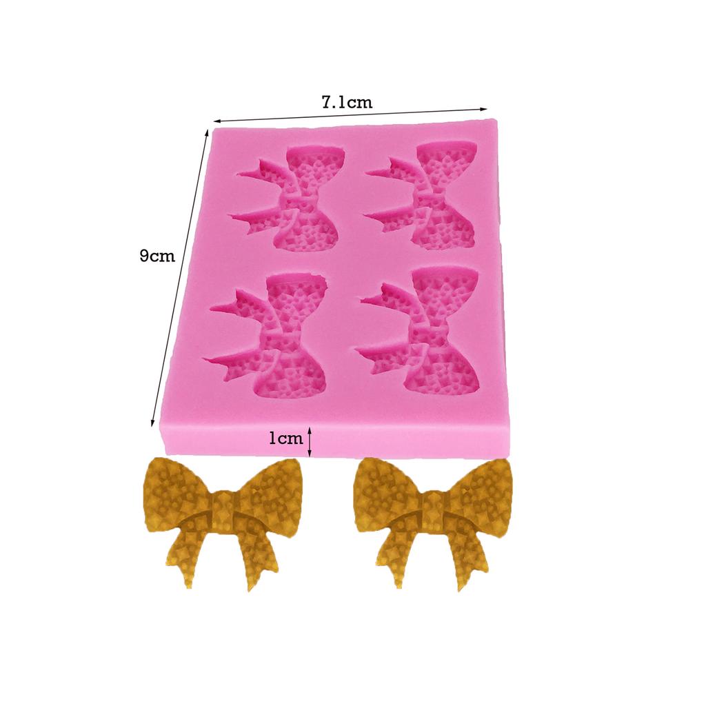 Bow Ribbon Molds Sugarcraft Clay DIY Cakes Dessert Gummy Candy Cupcakes Polymer Clay Gumpaste Mold