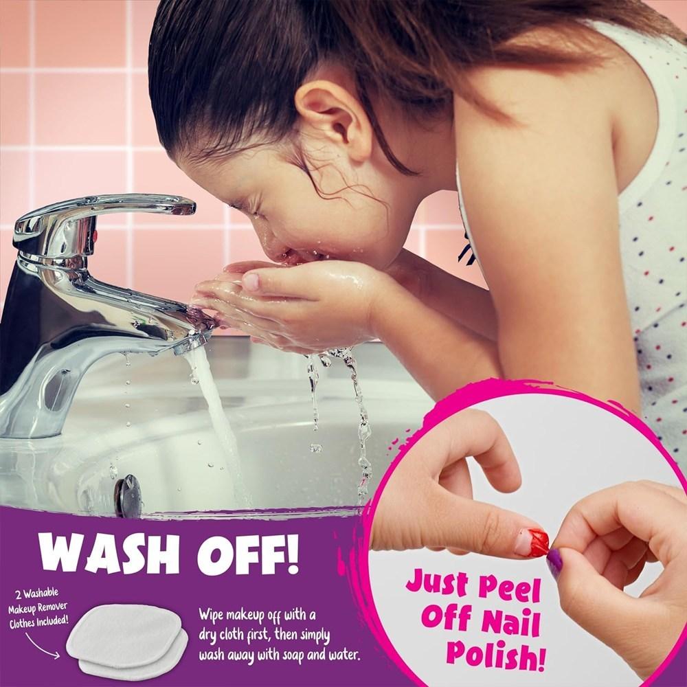 Star Princess All-in-One Kinder-Farbkosmetik-Set Make-up Kosmetik Lipgloss, Geburtstags-Weihnachtsgeschenk für Neffen, 1 Stück