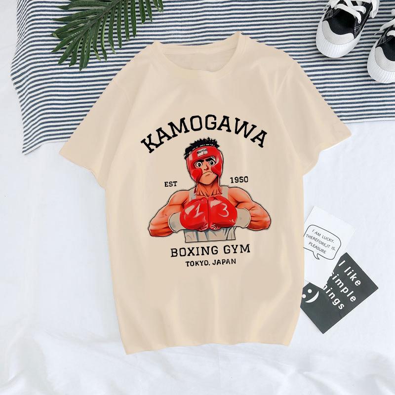 Hajime No Ippo Manga Y2k TShirt Japanese Anime Hip Hop Tee Top Men Women Makunouchi Takamura T-Shirt KGB Harajuku Tshirt Clothes