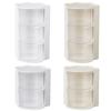 Makeup Brush Holder With Lid Clear Rotating Cosmetic Tool Organizer For Vanity