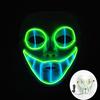 LED Snake Eye Mask Halloween Carnival Ghost Step Dance Costume Prop Scary Halloween Mask Glowing Snake Killer Mask For Men
