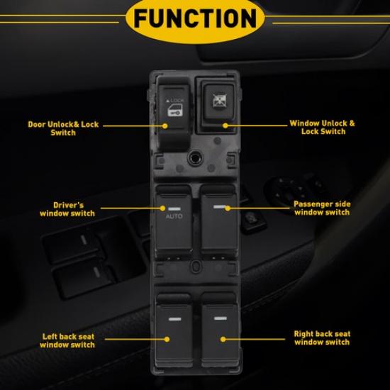 Front Master Power Door Window Switch For 2010-2014 KIA Sorento R 93570-2P100VA