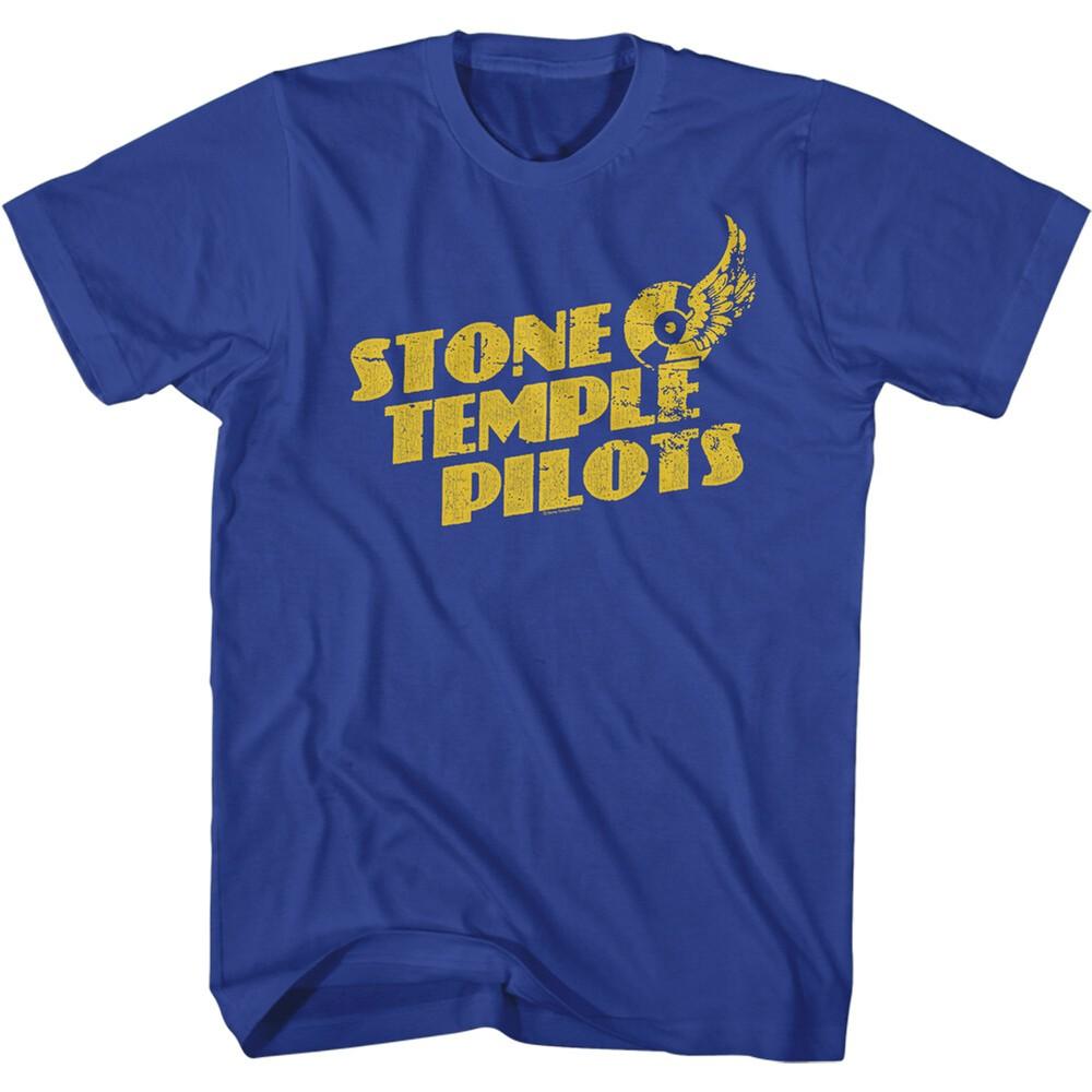 

Stone Temple Pilots T-Shirt Officially Licensed Flying Disc Plate Royal Cotton Unisex T-Shirt L