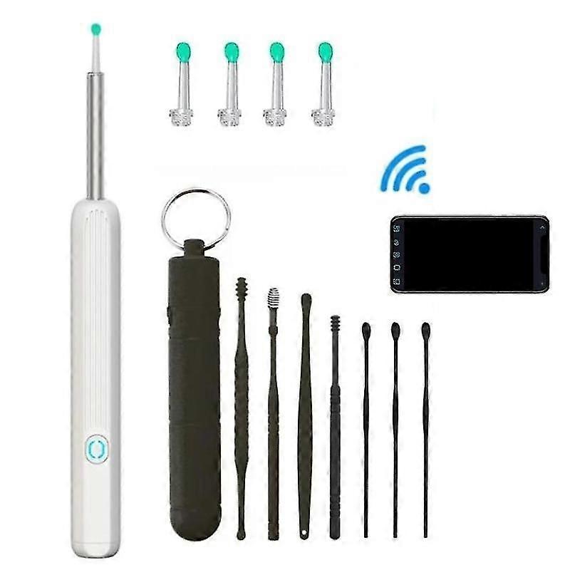 Wireless Smart Visual Ear Cleaner Usb WiFi Otoscope TW1 Ear Wax Removal Tool Set with Camera Ear Endoscope HD 1080P for iPhone iPad Android