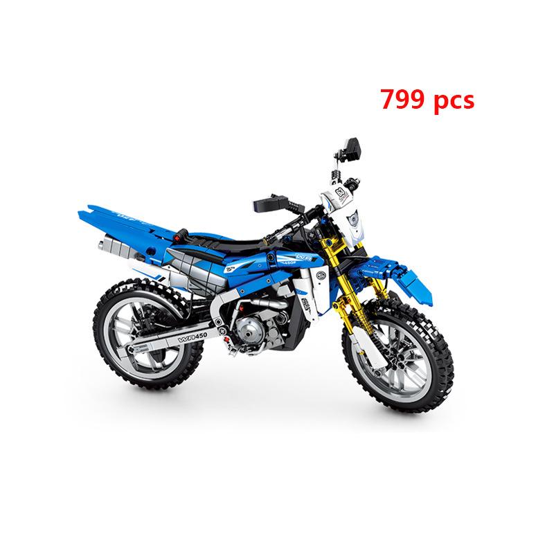 Technical Motorcycle Building Block City Motor Racing Car Speed Motorbike Off Road MOC Model Vehicle Toys For Adults Boy Gifts