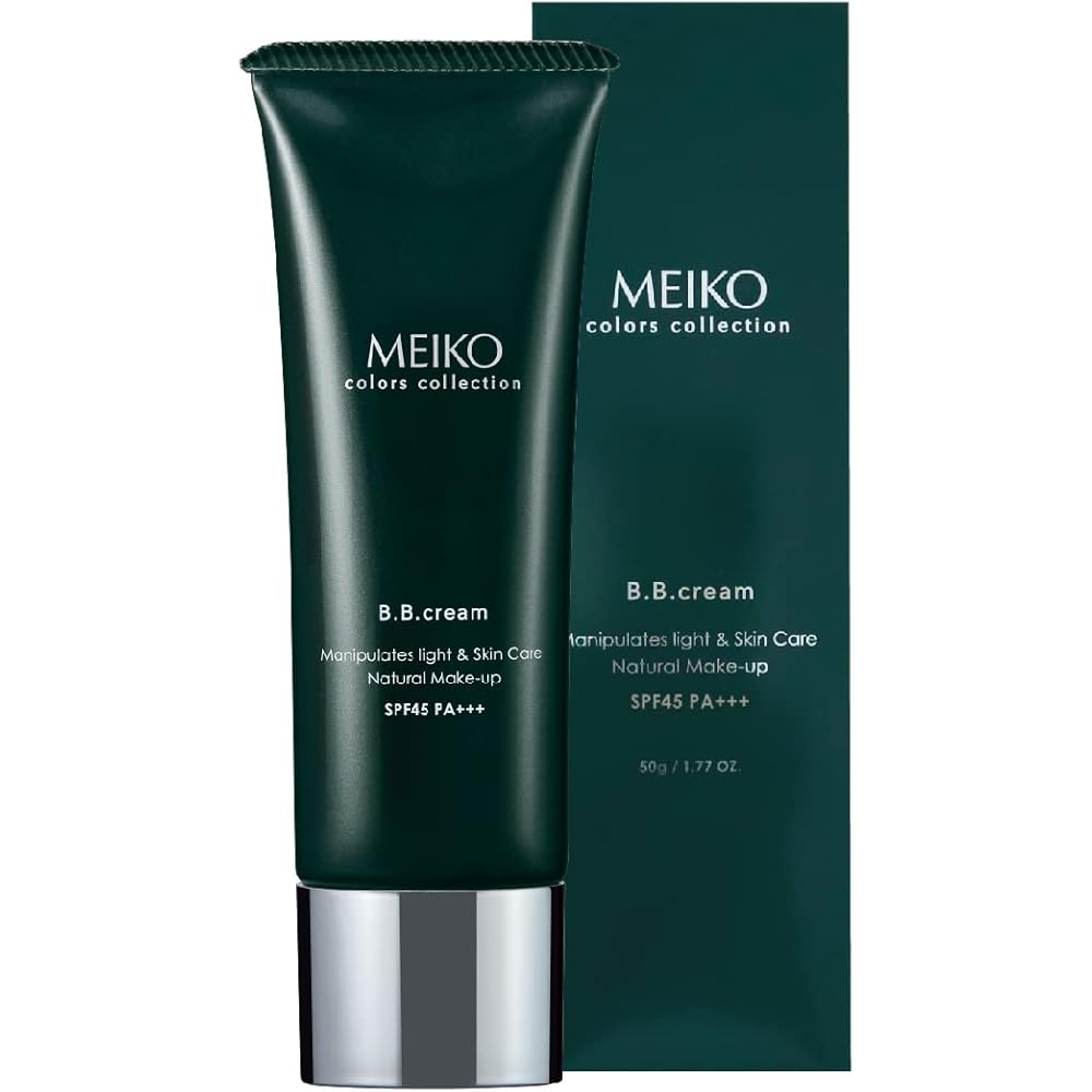 Meiko MC Collection BB Cream Natural Beige 50g SPF45 PA+++ Moisturizing Sunscreen Radiant Skin