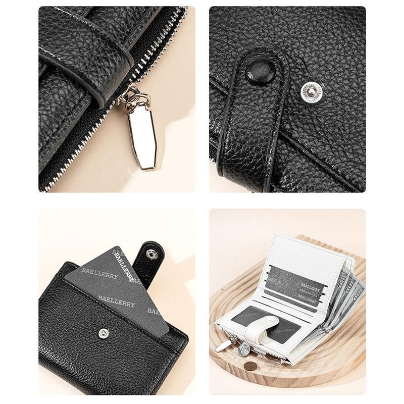 Baellerry Mini Wallets Purse for Men Women Fashion Hasp Short Card Holder Money Pack Coin Purses