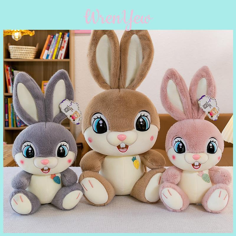 Plush Bunny Toy With Large Eyes And Long Ears For Kids Playroom And Comfort