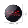 4 Stück/Los 56mm 3D Auto Radnabenkappe Radnabe Kappe Auto Umbau Aufkleber Dekoration Zubehör Hülle Für OZ Racing Auto Styling