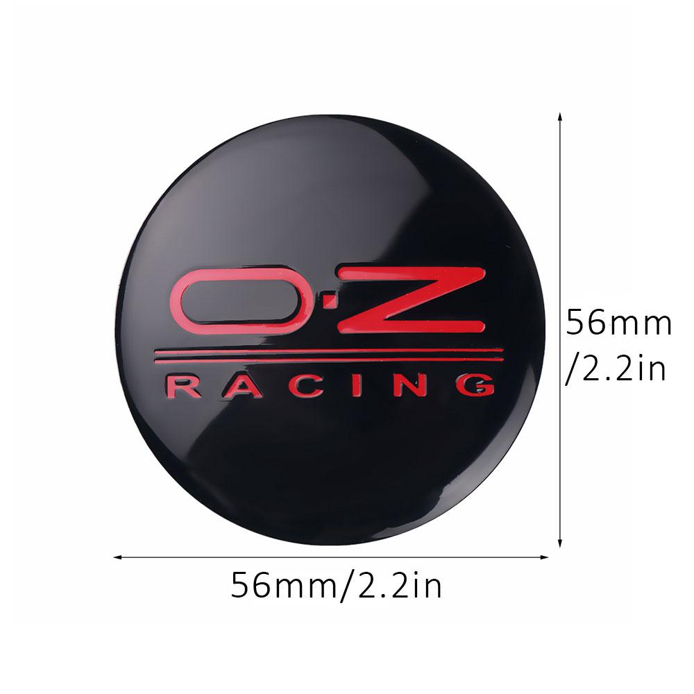 4 Stück/Los 56mm 3D Auto Radnabenkappe Radnabe Kappe Auto Umbau Aufkleber Dekoration Zubehör Hülle Für OZ Racing Auto Styling