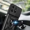 For Motorola Edge 50 Pro 5G Case PC+TPU Back Cover with Lens Protector+Kickstand