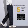 Autumn Winter Fleece-Lined Thickened Loose-Fit Straight-Leg Casual Pants Men's Fashionable Versatile Light Business Trousers Wid