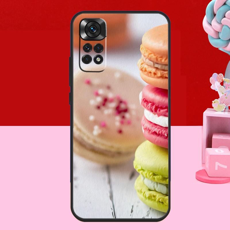 Dessert ice Cream Macaron Food Case For Xiaomi Redmi Note 14 13 12 11 10 15 Pro Plus Redmi 15 C 10C 12C 13C 14C Soft Cover
