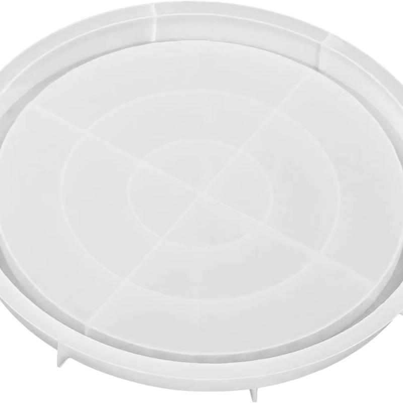 Round Silicone Tray Mold for Resin Crafting, Perfect for Centerpieces, Displays, and Serving