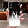 Phone Case For Infinix Hot 70 Jelly Clear TPU Anti-scratch Soft Casing Fashion A to Z Lucky Letter Flower Pattern Couple Shell