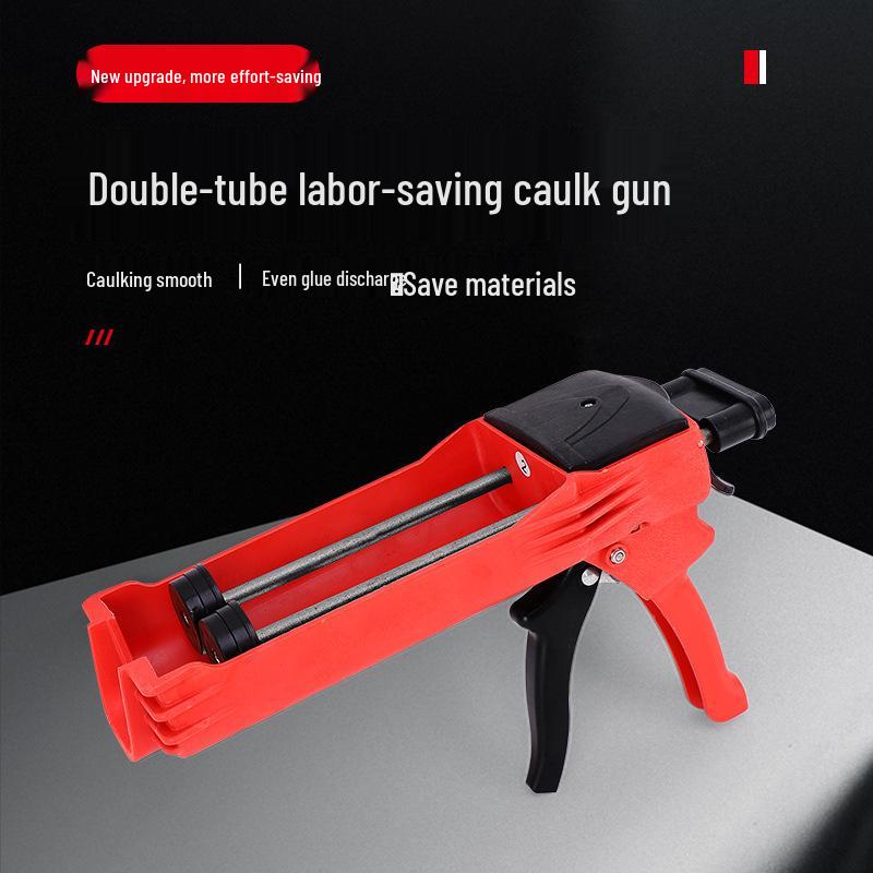 Double Tube Grout Gun: Plastic, Labor-Saving Glue Applicator