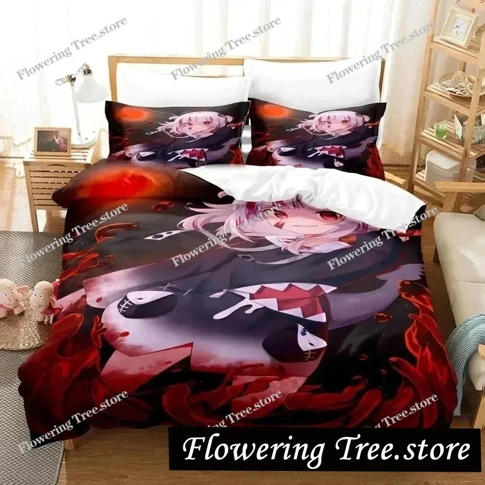 G-Gawr Gura Reflect Fanart holoMyth Bedding Set Duvet Cover Bed Set Quilt Pillowcase Comforter king Queen Size Boys Adult 025