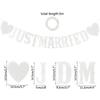 Just Married Letter Banner Bridal Shower Paper Garland Bunting Banner  Party Decoration Supplies
