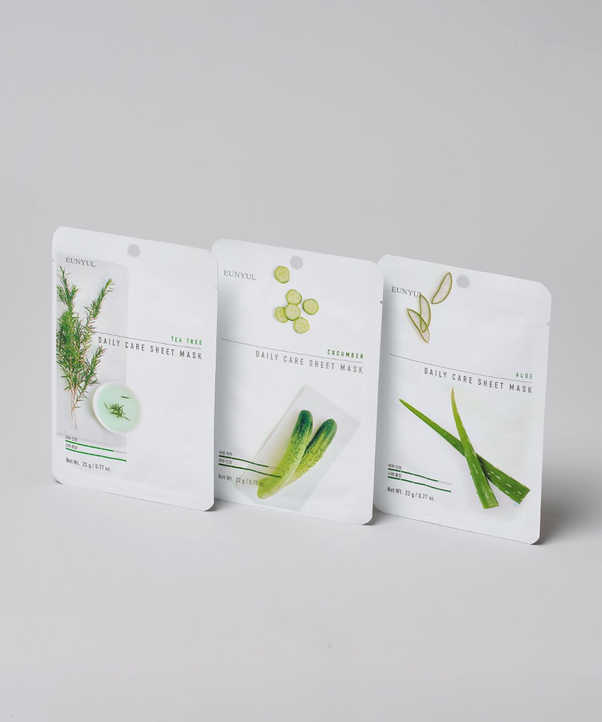 Daily Care Sheet Mask Soothing Care 30 Sheets (Aloe + Cucumber + Tea Tree)