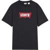 Levis Color Block Letter Print Short Sleeve T-Shirt Unisex Tops Black 001AM-0001