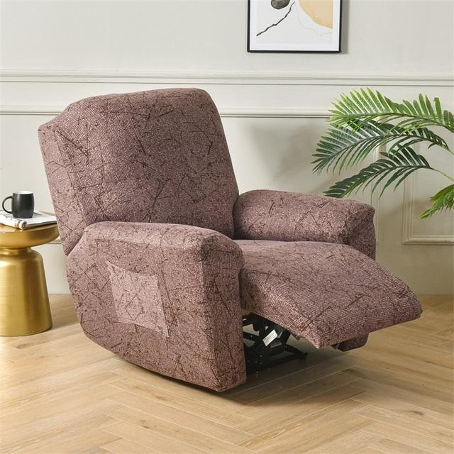 Geometry Printed Flower Stretch Lazy Boy Sofa Cover Recliner Cover Chair Covers For Leather Living Room Recliner Chair Slipcover