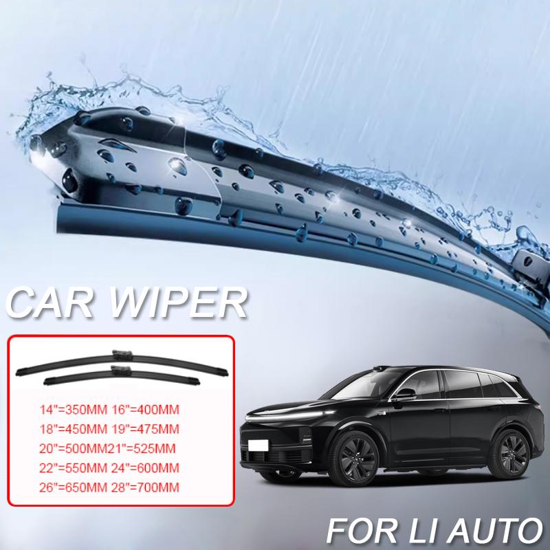 2PCS Car Blade Windshield Rubber Wiper For LIXIANG LI AUTO L6 L7 L8 L9 ONE 2022-2026 Cleaning Protect Auto External Accessory