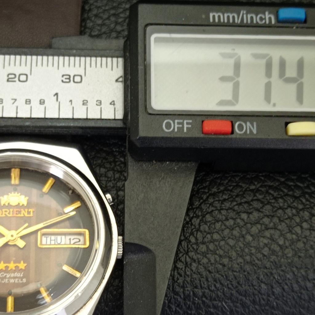 VINTAGE ORIENT CRYSTAL AUTOMATIC 46941 JAPAN MENS ORIGINAL DIAL WATCH A700718-5 R204-a700718