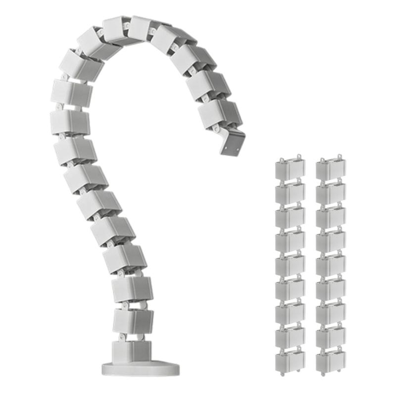 ABS Office Desk Cable Square Tube Wire Management Systems For Neat And Efficient Heat Dissipation