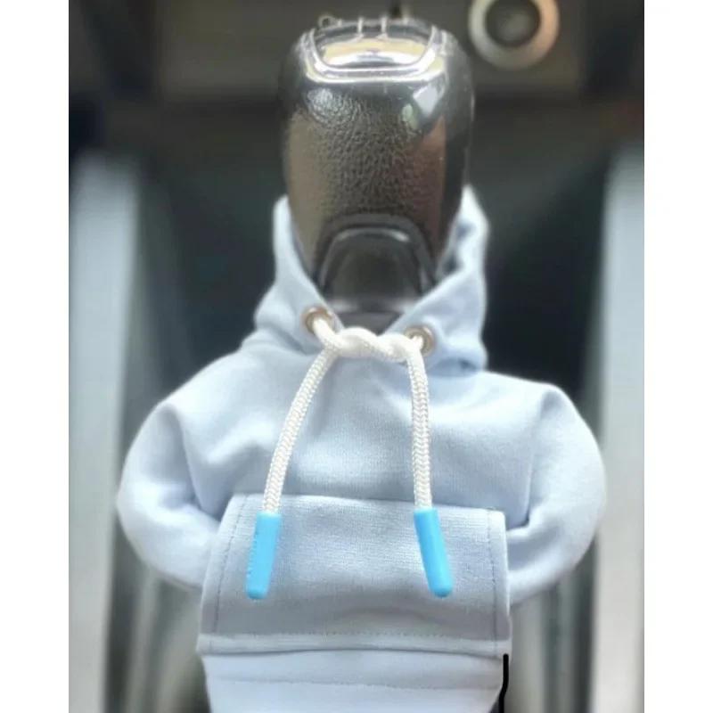 Gear Shift Mini Hoodie Cover Shift Cover Gear Handle Decoration Fits Manual Automatic Universal Car Shift Lever Interior Decor
