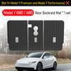 Floor Mats for Tesla Model Y Standard  2026 Trunk Mat Cargo Liner Backrest Mats Accessories [Not Fit Premium and Performance]