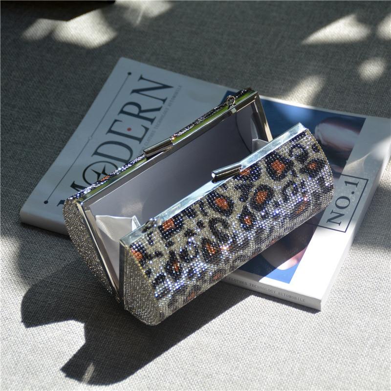 Rainbow Rhinestone Purse Evening Bags Lyx Party Handväska Clutchväska Diamond Cylinder Axelväska