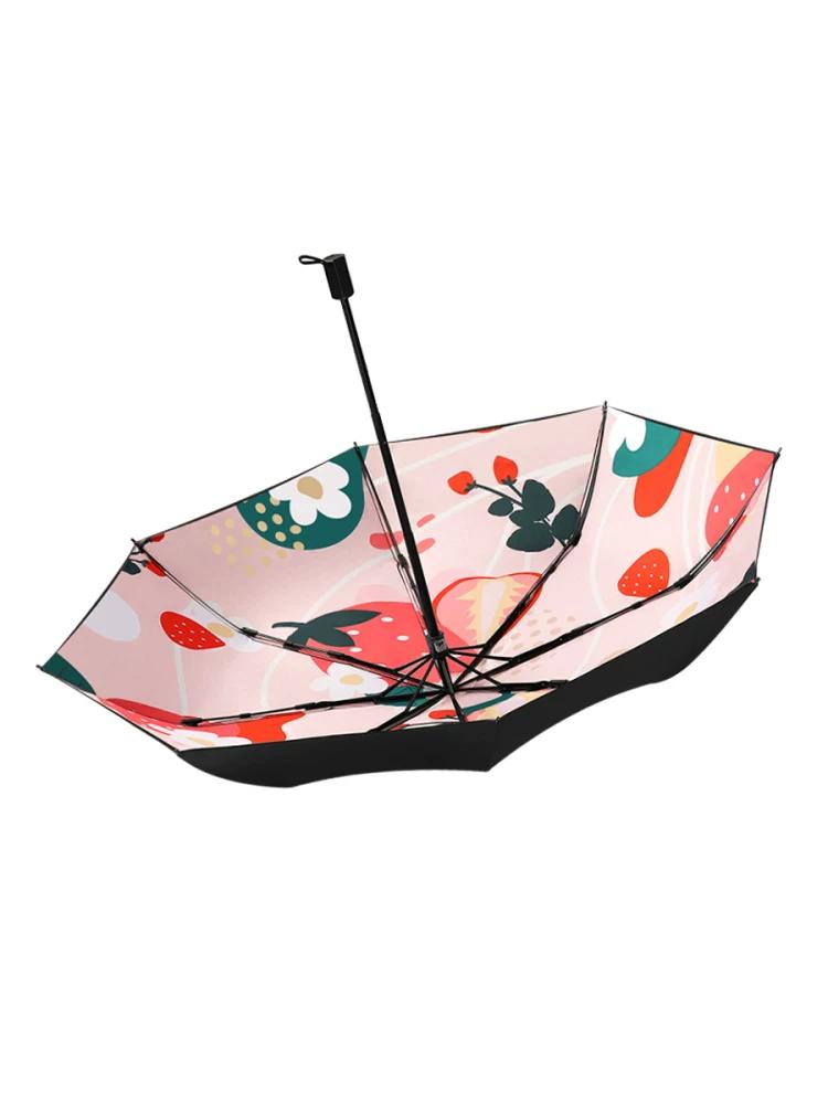 Double-Layer Umbrella Black Glue Super Sun Protection UV Protection Sun Umbrella Foldable Female Dual-Use Sun Umbrella UPF50 +