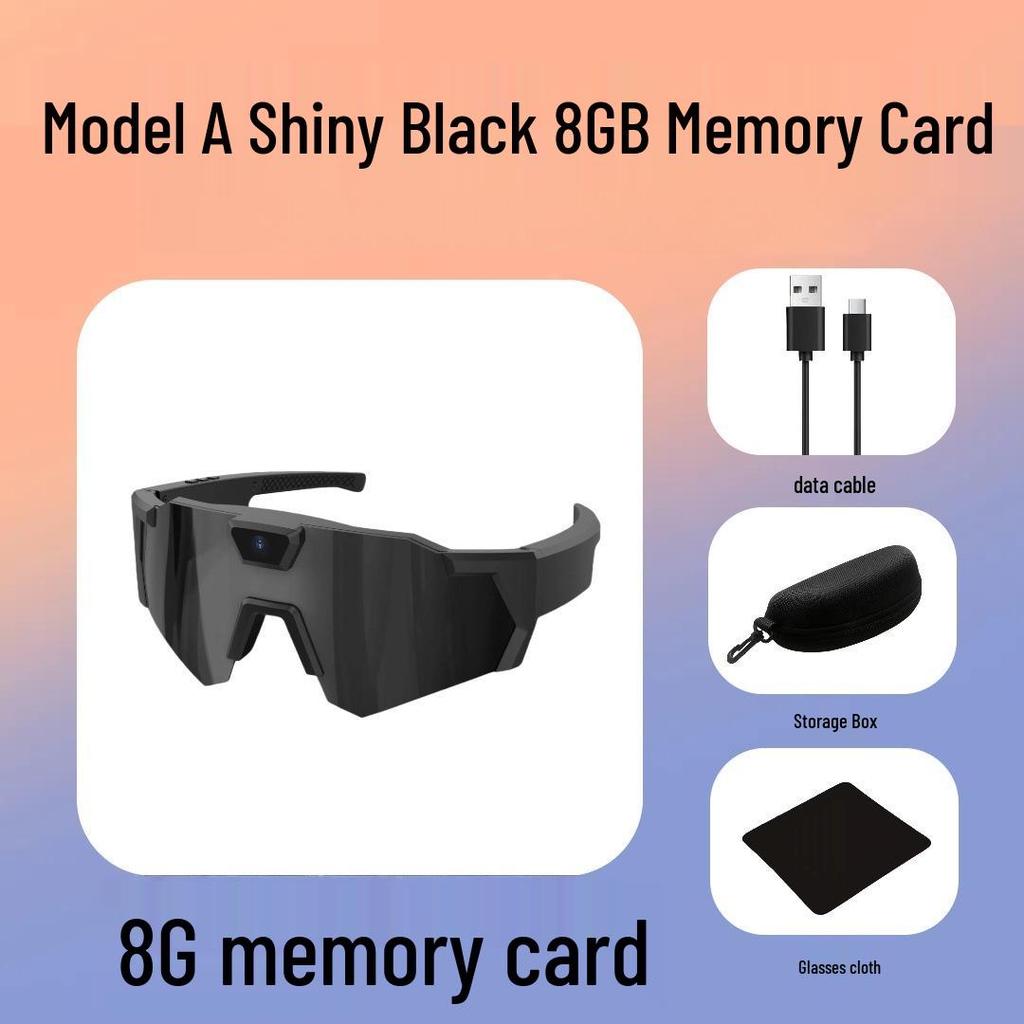 Cycling Smart Glasses with Built-In Camera for Outdoor Photo and Video Recording