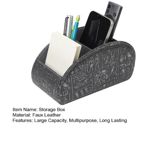 Remote Control Holder Storage Box with 5 Compartments Large Capacity Remote Control Storage