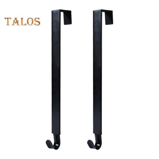 1/2 Stück verstellbarer Weihnachtskranz-Aufhänger, rostfrei, korrosionsbeständig, keine Bohrinstallation, ausziehbarer Türaufhänger, Aufbewahrungshaken