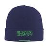 Saudi Arabia Flag Knitted Hat for Women Men Beanie Autumn Winter Hats Acrylic Saudi National Day Crochet Cap