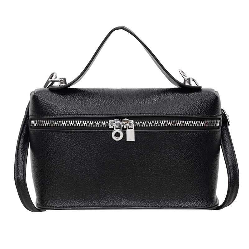 

Autumn new simple casual shoulder bag crossbody small square bag women s niche trend solid color fashion women s bag чёрный