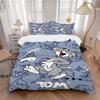 3pcs Tom Cat Bedding Set - 1 Soft Quilt Cover + 2 Pillowcases, Machine Washable - Suitable for All Seasons, Perfect Gift for Family and Frie