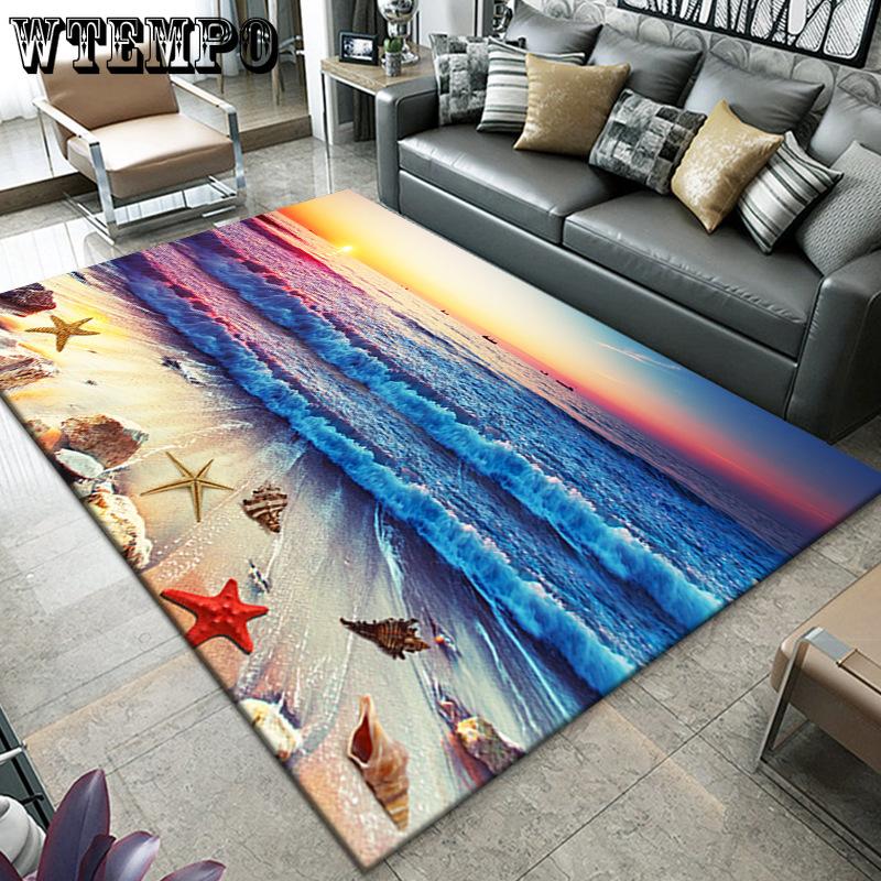 Carpet Living Room 3D Vision Underwater World Bedroom Carpet Home Tea Table Sofa Carpet Mat