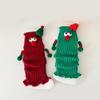 Christmas Holiday Leg Covers 3D Santa Hat Doll Magnetic Hand Holding Leg Warmers Socks with Big Curious Eyes for Women