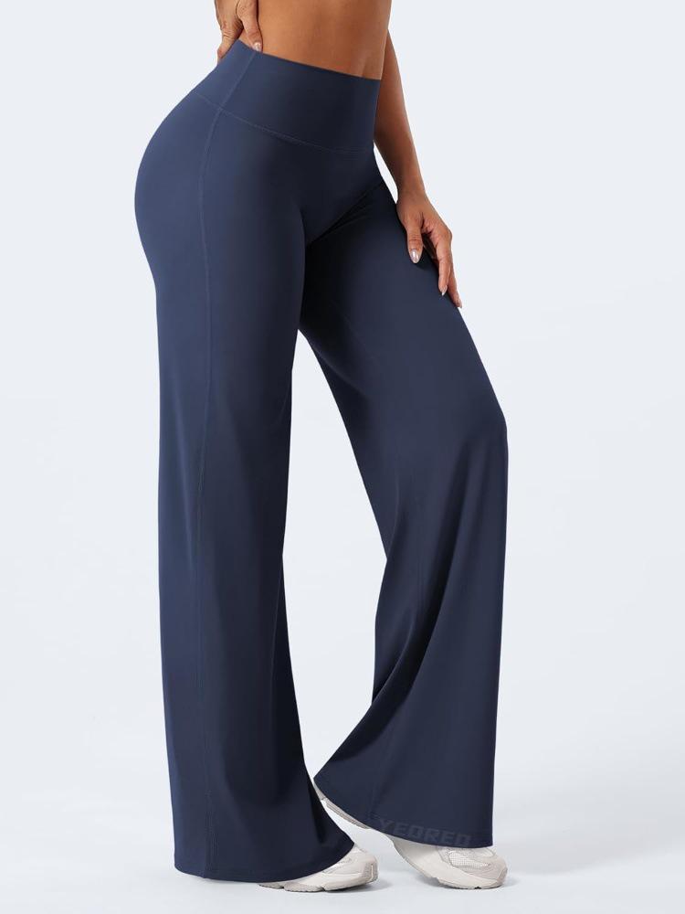 

Women s High-Waist Wide-Leg Yoga Pants - Casual, Comfy, and Stylish for Commuting or Sports Small
