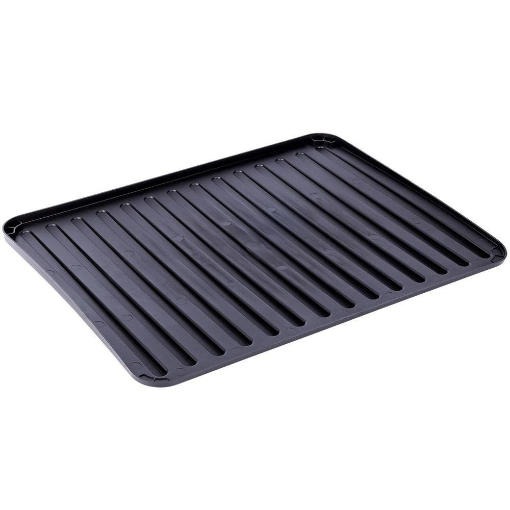 Black Dish Drying Mat 39.5x30.5 Cm