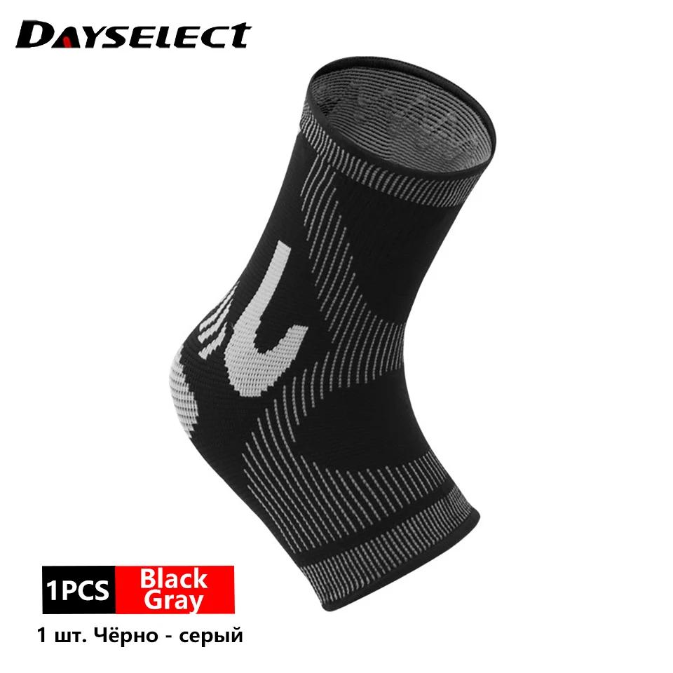 1Pcs Sports Knitted Fixed Ankle Support Anti-Sprain Compression Elastic Ankle Brace Basketball Football Mountaineering Fitness