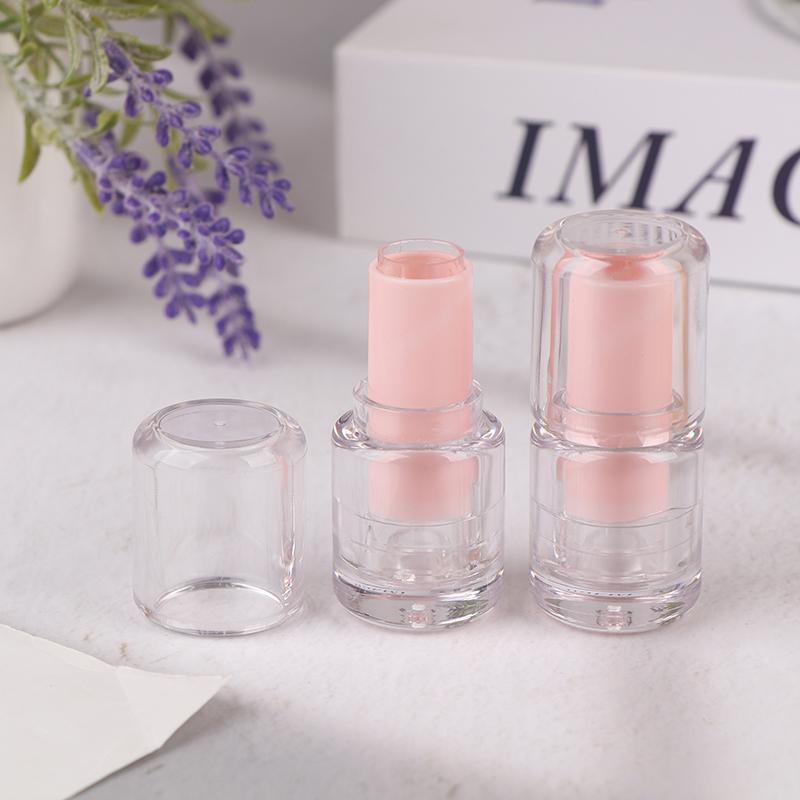 

Круглые полупрозрачные пустые тюбики для бальзама для губ объемом 3,5 мл для помады, блеска для губ и хранения дорожной косметики прозрачный