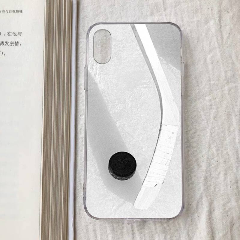 Ice Hockey Rink Phone Case For iPhone 11 12 13 14 Mini Pro Max XR X XS TPU Clear Case For 8 7 6 Plus SE 2020