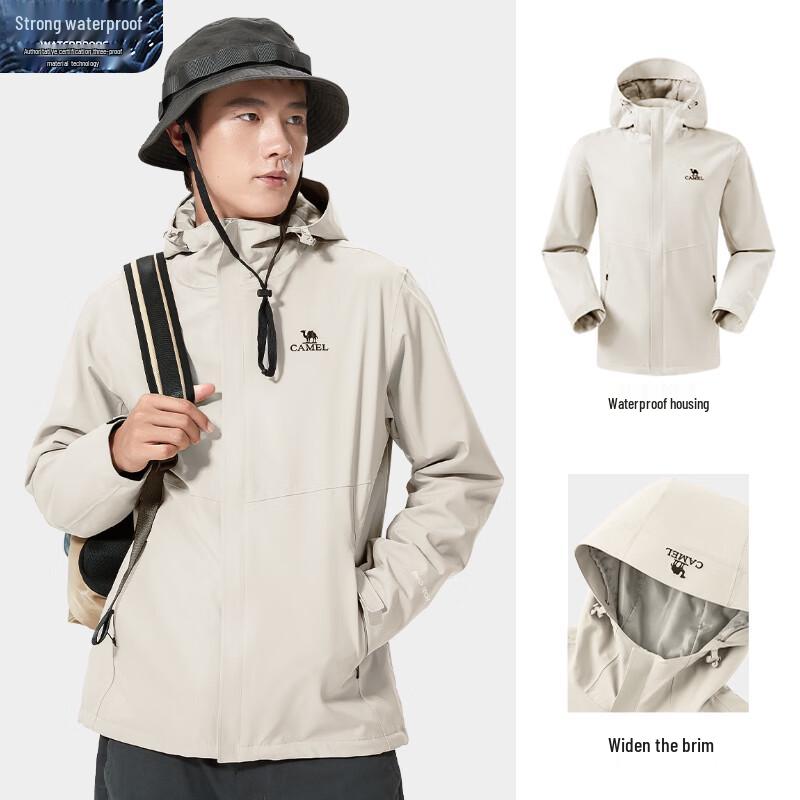 CAMEL Unisex Outdoor Windproof Waterproof Hiking Jacket XL