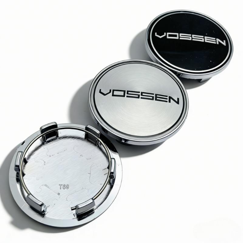 4pcs Vossen Logo Emblem Car Wheel Center Caps 69MM 56MM Wheels Hub Dust Cap Rim Hubcaps Dustproof Cover Replace Car Accessories