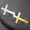 Kruisring voor Dames Heren Roestvrij Staal Verstelbare Kruis Twee Vinger Ring Delicaat Bruiloft Katholiek Christelijk Religieuze Geloof Cadeau
