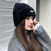 Korean Version of Autumn and Winter New Hat for Women Fashion Letter Knitted Wool Hat for Winter Warm Solid Color Versatile Cold Hat